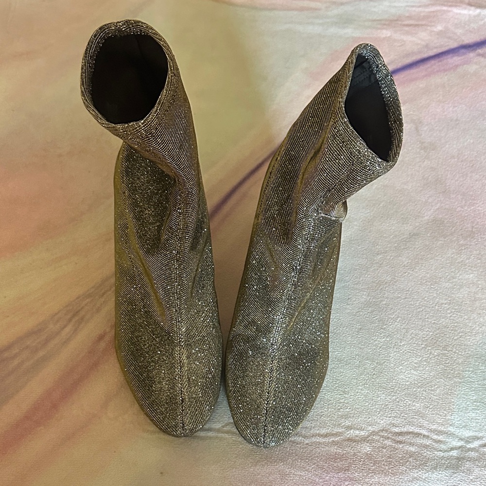 Michael Kors Shimmering Gold Ankle Booties